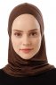 Logo Plain - Hijab Al Amira One-Piece Marrone