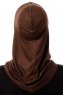 Logo Plain - Hijab Al Amira One-Piece Marrone