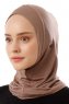 Logo Plain - Hijab Al Amira One-Piece Taupe Scuro