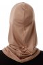 Logo Plain - Hijab Al Amira One-Piece Taupe Scuro