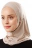 Logo Plain - Hijab Al Amira One-Piece Taupe Chiaro