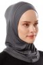 Logo Plain - Hijab Al Amira One-Piece Grigio Scuro