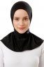 Sportif Plain - Hijab Pratico Viscosa Nero & Grigio Chiaro