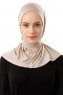 Sportif Plain - Hijab Pratico Viscosa Taupe Chiaro