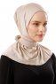 Sportif Plain - Hijab Pratico Viscosa Taupe Chiaro