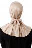 Sportif Plain - Hijab Pratico Viscosa Taupe Chiaro