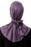 Sportif Plain - Hijab Pratico Viscosa Viola Scuro