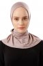 Sportif Plain - Hijab Pratico Viscosa Grigio Pietra