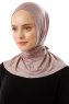 Sportif Plain - Hijab Pratico Viscosa Grigio Pietra