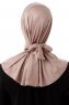 Sportif Plain - Hijab Pratico Viscosa Grigio Pietra