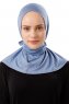 Sportif Plain - Hijab Pratico Viscosa Indaco