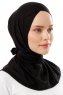 Sportif Cross - Hijab Pratico Viscosa Nero & Grigio Chiaro