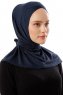 Sportif Cross - Hijab Pratico Viscosa Blu Navy