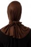 Sportif Cross - Hijab Pratico Viscosa Marrone
