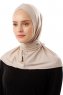 Sportif Cross - Hijab Pratico Viscosa Taupe Chiaro
