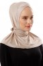 Sportif Cross - Hijab Pratico Viscosa Taupe Chiaro