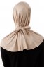 Sportif Cross - Hijab Pratico Viscosa Taupe Chiaro