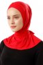 Sportif Cross - Hijab Pratico Viscosa Rosso