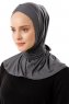 Sportif Cross - Hijab Pratico Viscosa Grigio Scuro