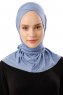 Sportif Cross - Hijab Pratico Viscosa Indaco