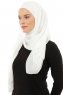 Alara Plain - Hijab Chiffon One Piece Creme
