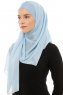 Alara Plain - Hijab Chiffon One Piece Azzurro