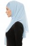 Alara Plain - Hijab Chiffon One Piece Azzurro