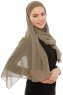 Alara Plain - Hijab Chiffon One Piece Verde Oliva