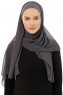 Alara Plain - Hijab Chiffon One Piece Antracite