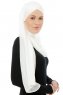 Alara Cross - Hijab Chiffon One Piece Creme