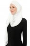 Alara Cross - Hijab Chiffon One Piece Creme