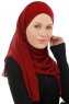 Alara Cross - Hijab Chiffon One Piece Bordò
