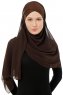 Alara Cross - Hijab Chiffon One Piece Marrone