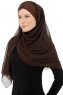 Alara Cross - Hijab Chiffon One Piece Marrone