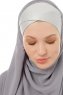 Alara Cross - Hijab Chiffon One Piece Grigio Scuro