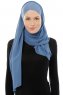 Alara Cross - Hijab Chiffon One Piece Indaco