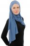 Alara Cross - Hijab Chiffon One Piece Indaco