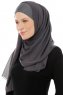 Alara Cross - Hijab Chiffon One Piece Antracite