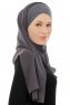 Alara Cross - Hijab Chiffon One Piece Antracite