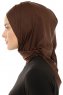 Isra Plain - Hijab One-Piece Viscosa Marrone