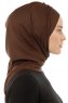 Isra Plain - Hijab One-Piece Viscosa Marrone