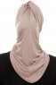 Isra Plain - Hijab One-Piece Viscosa Grigio Pietra