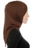 Isra Cross - Hijab One-Piece Viscosa Marrone