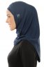 Hanfendy Plain Logo - Hijab One-Piece Blu Navy