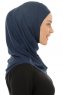 Hanfendy Plain Logo - Hijab One-Piece Blu Navy