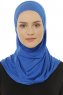 Hanfendy Plain Logo - Hijab One-Piece Blu