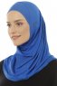 Hanfendy Plain Logo - Hijab One-Piece Blu