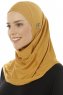 Hanfendy Plain Logo - Hijab One-Piece Mostarda