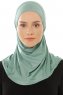 Hanfendy Plain Logo - Hijab One-Piece Verde