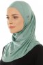 Hanfendy Plain Logo - Hijab One-Piece Verde